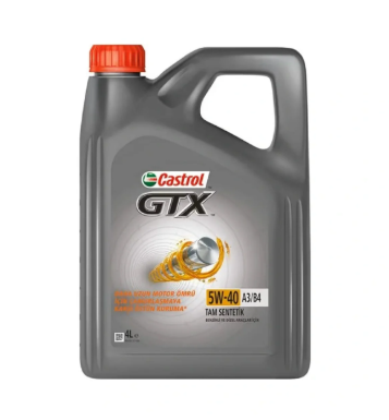 Castrol Gtx 5w-40 A3/b4 Tam Sentetik Motor Yağı 4 L