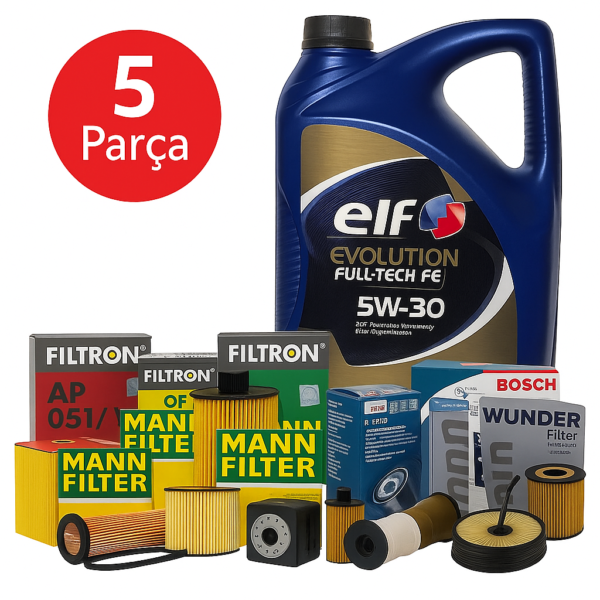 Jeep Grand Cherokee 3.0 Crd (2012-2017) Elf Motor Yağlı Filtre Bakım Seti 5 Parça Set